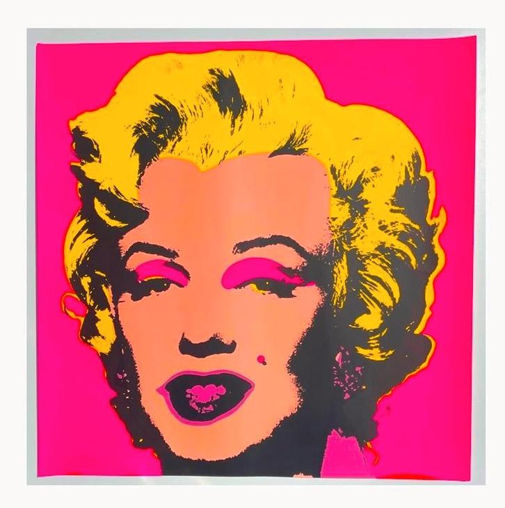 Art Print: " Marilyn " by A. WARHOL ( 91,5 x 91,5 cm), Antiek en Kunst, Kunst | Litho's en Zeefdrukken, Ophalen of Verzenden