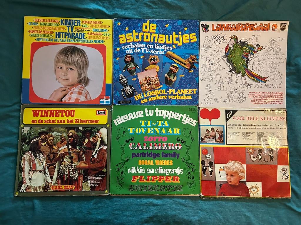 18 LP's Kinder TV / Series (ook per stuk te koop), Cd's en Dvd's, Vinyl | Verzamelalbums, Gebruikt, Overige formaten, Kinderen en Jeugd