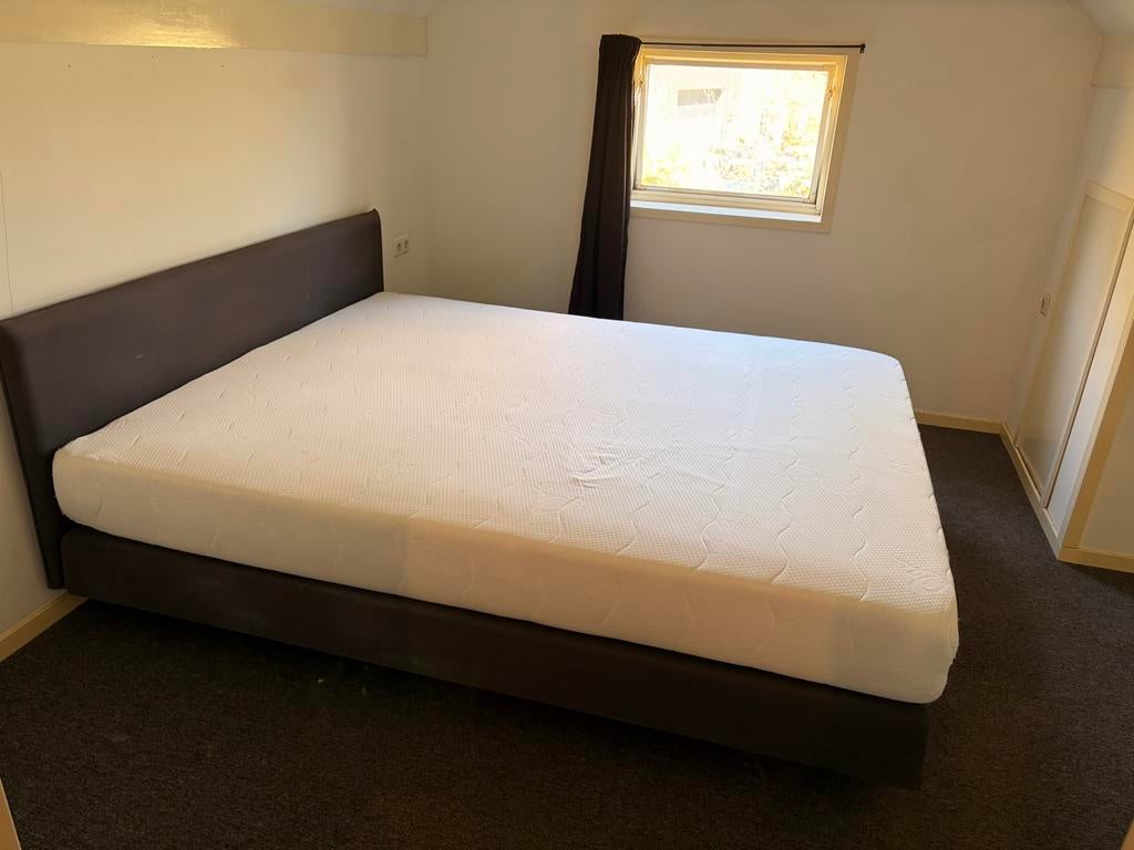 Auping boxspring met matras en topper 210 x 180 cm, Ophalen, Gebruikt, 210 cm, Tweepersoons