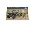 Italeri Willys MB Jeep with Trailer ITA-0314 1/35, Italeri, 1:32 tot 1:50, Nieuw, Ophalen of Verzenden