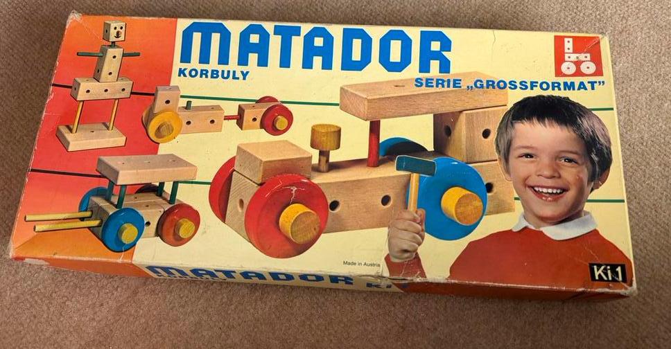 Vintage Matador Korbully Bouwset - Serie "Grossformat", Ophalen, Gebruikt, Overige merken