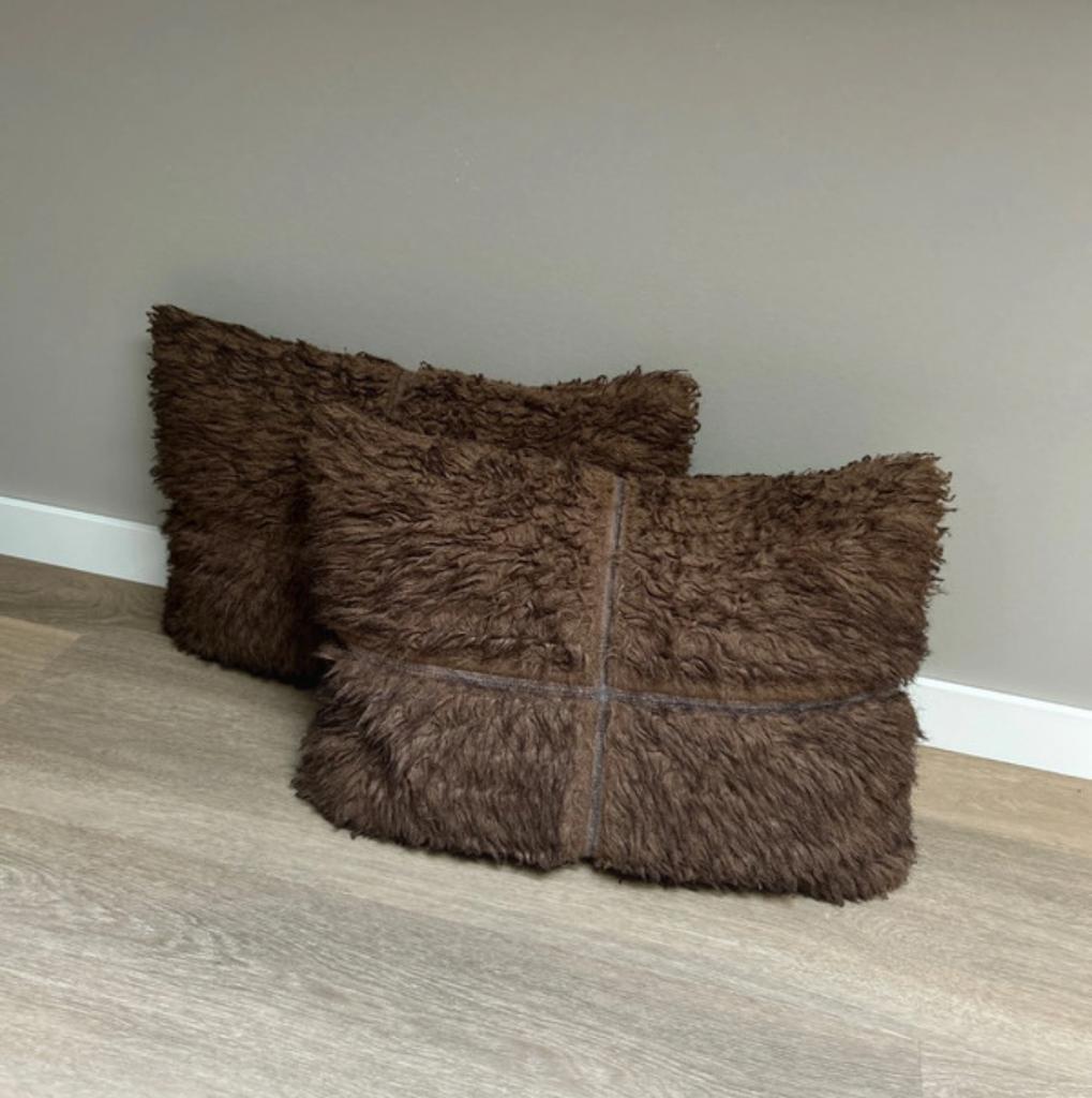 Riverdale sierkussens, Ophalen of Verzenden, Gebruikt, Bruin, Vierkant