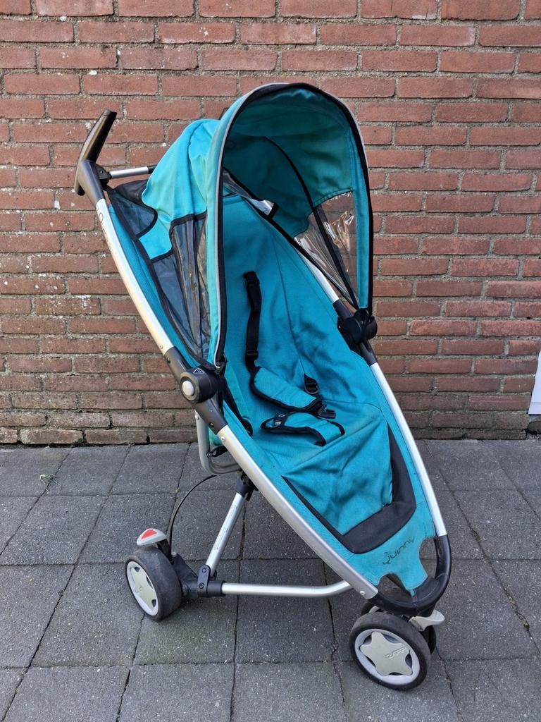 Quinny Zapp Flex Plus Buggy - Turquoise, Ophalen, Gebruikt, Quinny, Verstelbare rugleuning