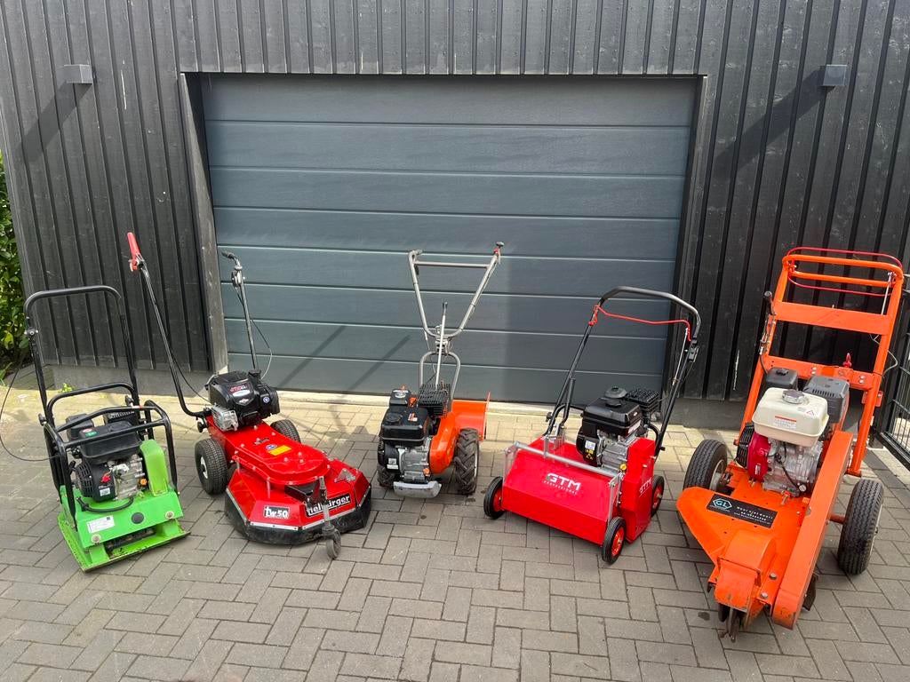 Tuinmachines te huur!