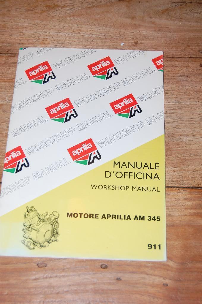Aprilia motor AM 345 werkplaatshandboek, Fietsen en Brommers, Handleidingen en Instructieboekjes, Zo goed als nieuw, Ophalen of Verzenden