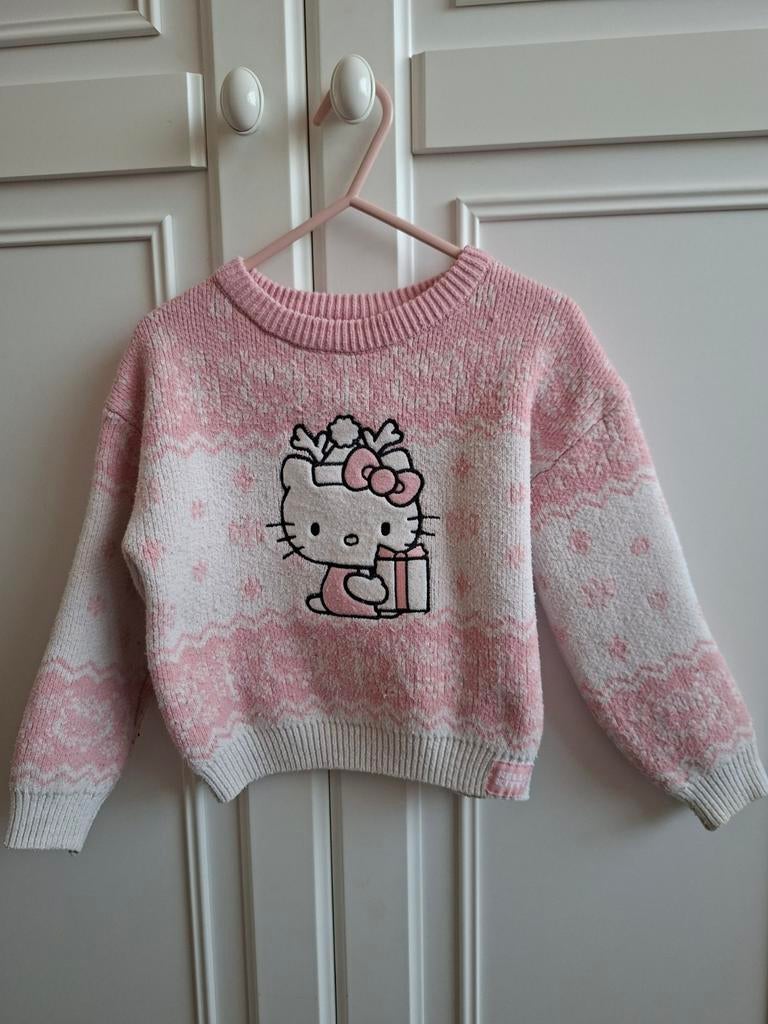 Hello Kitty Kersttrui Maat 110, Kinderen en Baby's, Kinderkleding | Maat 110, Gebruikt, Meisje, Trui of Vest, Ophalen of Verzenden