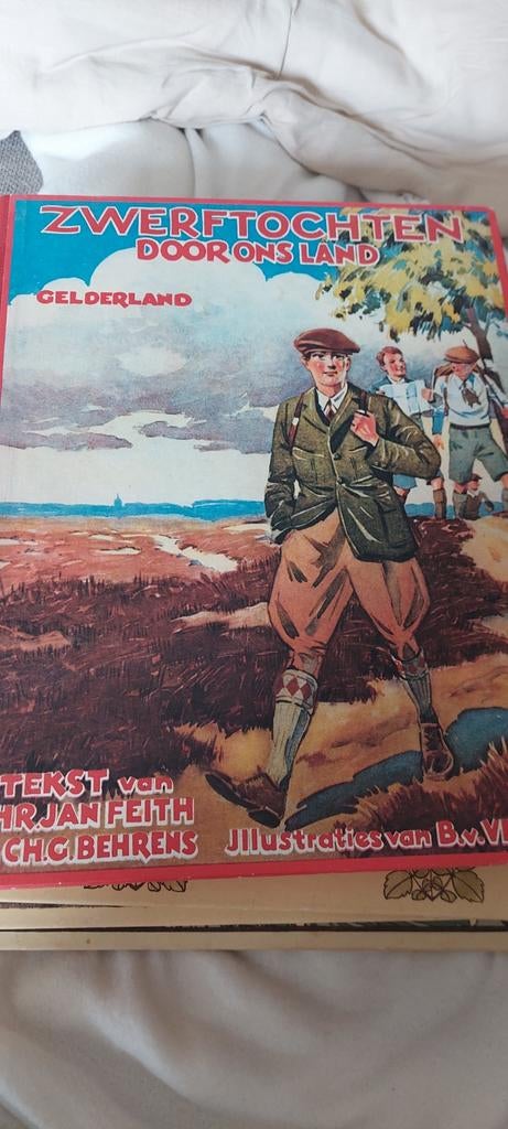 Oud v&d plaatjesalbum beschuitfabriek zwerftocht GELDERLAND, Ophalen of Verzenden, Gelezen, Jan Feith, Plaatjesalbum