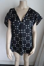 zwart witte glans top maat 50 van H&M, Ophalen, H&M, Zwart, Shirt of Top
