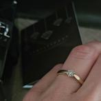 Goud gouden ring 14k met diamant van siebel juwelier, Sieraden, Tassen en Uiterlijk, Ophalen, Dame, Goud, Goud