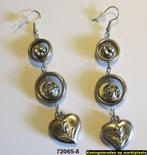LEUKE  HARTJES OORBELLEN MET ROOSJES, Marktplaats@koningsieraden.nl, Overige materialen, Hangers, Verzenden