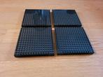 Partij N699=4x Nieuwe dikke Lego platen zwart 16x16, Lego, Lego, Lego, Nieuw