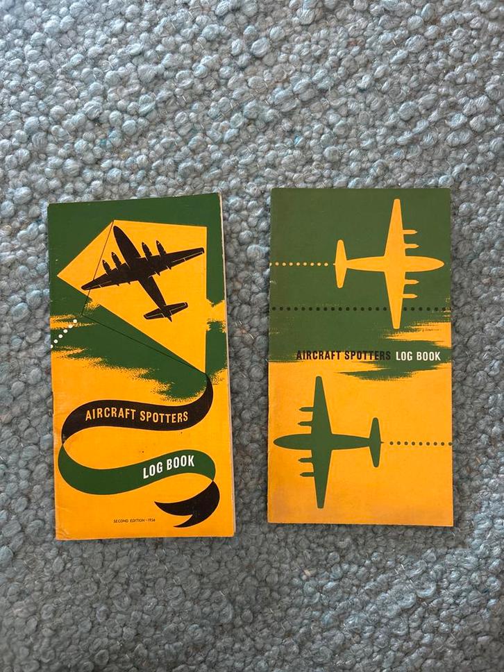 Aircraft Spotters Logboek - Vintage!, Verzamelen, Luchtvaart en Vliegtuigspotten, Gebruikt, Boek of Tijdschrift, Verzenden