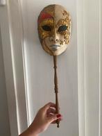 Venetiaans masker op stok/steel met handvat, Ophalen of Verzenden