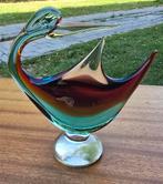 Vintage Murano glas sculptuur, vogel, Antiek en Kunst, Antiek | Glas en Kristal, Ophalen of Verzenden