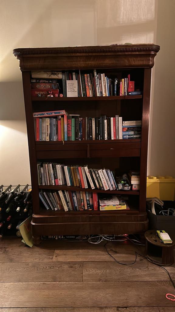 Gratis Antieke Biedermeier Mahoniehouten Kast - 1.75m hoog, Huis en Inrichting, Kasten | Boekenkasten, Gebruikt, 100 tot 150 cm