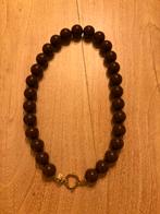 Mooie bruine kralenketting Costes nieuw dames, Ophalen of Verzenden, Nieuw, Bruin, Overige materialen