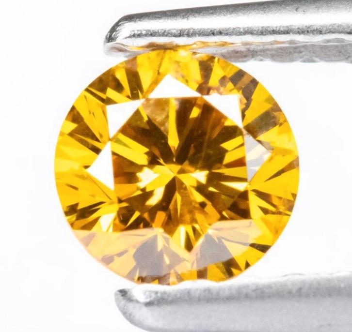 Zeer mooie , natuurlijke gele diamant, Sieraden, Tassen en Uiterlijk, Edelstenen, Nieuw, Ophalen of Verzenden