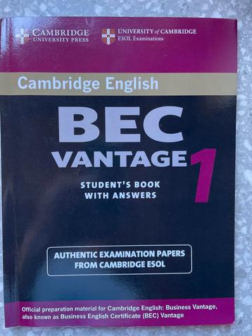 Cambridge BEC Vantage 1 + CD's beschikbaar voor biedingen