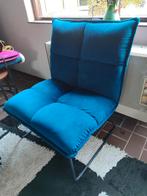 Fauteuil Blauw velvet Bronx71, Ophalen, Minder dan 75 cm, Nieuw, Stof