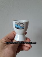 Eierdopje met blauwe Volkswagen bus, porselein D4.5xH6cm, Antiek en Kunst, Antiek | Porselein, Ophalen of Verzenden