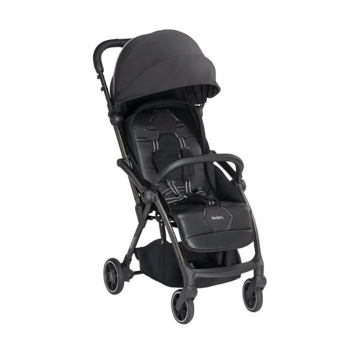 Kinderwagen Buggy Zwart - Leclerc Hexagon, Kinderen en Baby's, Buggy's, Nieuw, Overige merken, Verstelbare rugleuning, Zonnekap