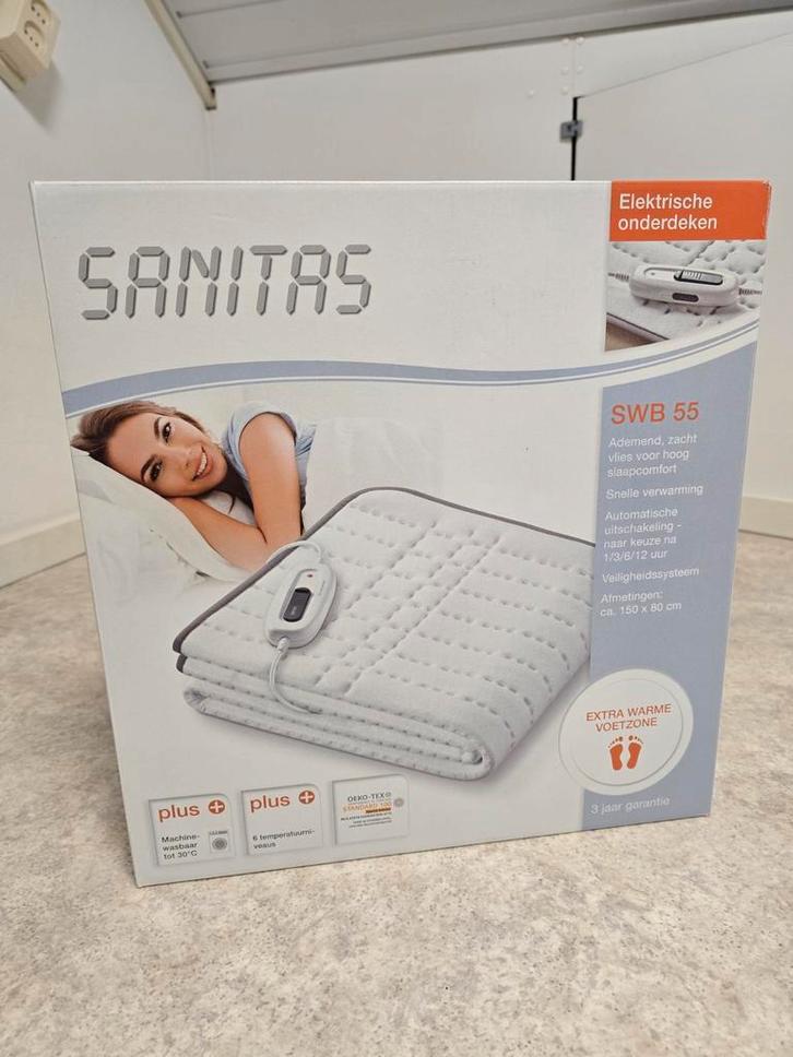 Sanitas Warmtedeken SWB 55 - Nieuw in doos!, Huis en Inrichting, Slaapkamer | Beddengoed, Nieuw, Deken of Dekbed, Eenpersoons