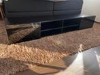 Zwart TV-Meubel 185cm, Huis en Inrichting, Kasten | Televisiemeubels, Ophalen, Gebruikt, 150 tot 200 cm, Glas