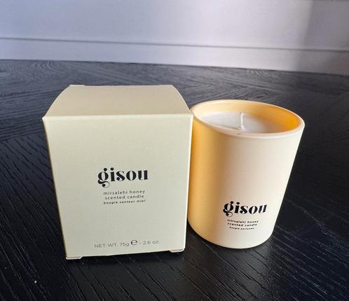 Gisou Mirsalehi honey scented geurkaars 75 gram nieuw, Huis en Inrichting, Woonaccessoires | Kandelaars en Kaarsen, Nieuw, Minder dan 25 cm