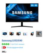 Samsung LU32J590 32 inch VA 4K, Computers en Software, HDMI, 3 tot 5 ms, VA, Ophalen