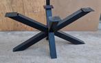 Tafel poot , kruispoot,  gelakte metalen matrix poot, Ophalen, Gebruikt, Rechthoekig