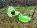 Gratis dino Glijbaan& schommelschildpad, Ophalen, Gebruikt, Glijbaan