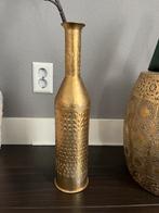 Langwerpige Gouden Decoratieve Vaas, Ophalen, Overige materialen, Overige kleuren, Zo goed als nieuw