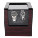 Olvy Watchwinder Horloge Opwinder 2 Horloges Bruine Lak, Sieraden, Tassen en Uiterlijk, Ophalen of Verzenden