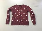 Vestje, auberhpginebmet witte hartjes, 38, Kleding | Dames, Truien en Vesten, Ophalen of Verzenden, Zo goed als nieuw, Maat 38/40 (M)