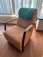 Mooie fauteuil in kleur cognac, Gebruikt, 75 tot 100 cm, Ophalen of Verzenden, Stof