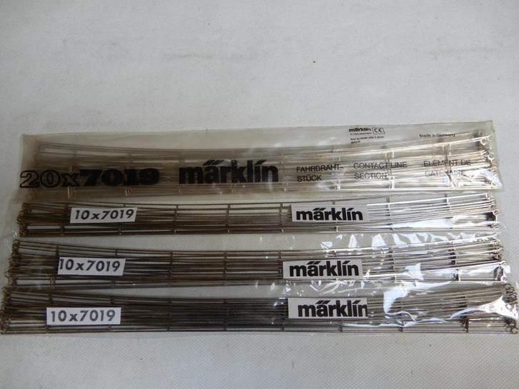 50 stuks Märklin bovenleiding rijdraden 7019, Hobby en Vrije tijd, Modeltreinen | H0, Gebruikt, Overige typen, Gelijkstroom of Wisselstroom