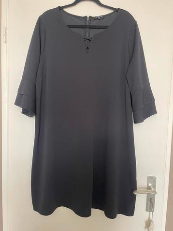 MS mode zwarte stretch jurk maat 48 beschikbaar voor biedingen