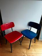 2 Friso Kramer Revolt Stoelen, Huis en Inrichting, Stoelen, Blauw, Metaal, Twee, Gebruikt