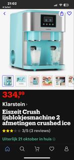 IJsblokjesmachine - Perfect voor feestjes!, Ophalen of Verzenden, Gebruikt, Zelfvriezend