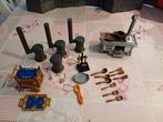 Playmobil nostalgisch Rosa potkachel fornuis keukengerei, Ophalen of Verzenden, Zo goed als nieuw