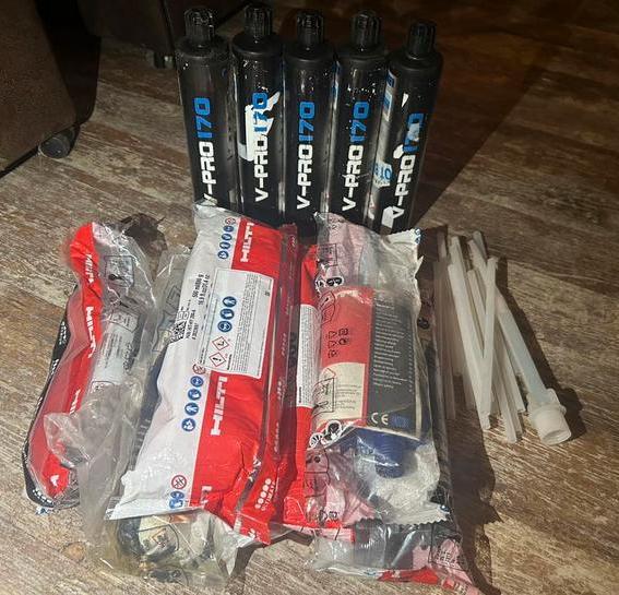 Injectiemortel partij Hilti & V-PRO, Doe-het-zelf en Verbouw, Gereedschap | Handgereedschap, Nieuw, Ophalen of Verzenden