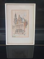litho /prent Groningen academie gebouw., Ophalen