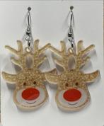 Rendier Oorbellen - Kerst Oorbellen, Overige materialen, Hangers, Bruin, Nieuw