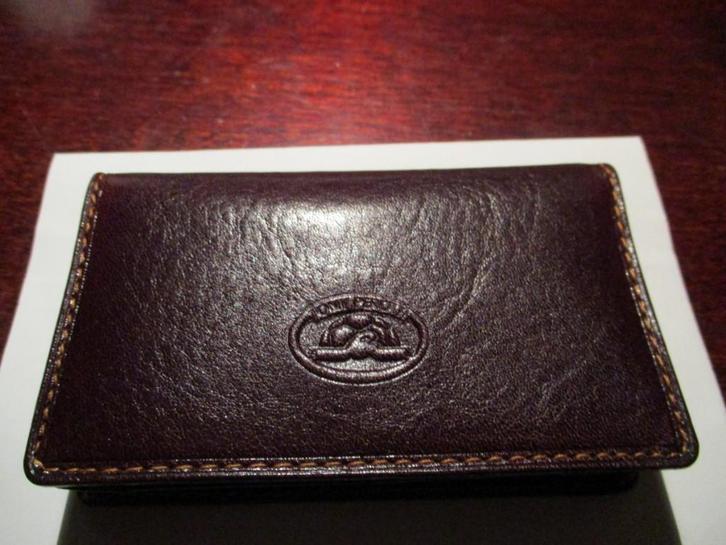 Lederen pasjeshouder, Sieraden, Tassen en Uiterlijk, Portemonnees, Nieuw, Overige merken, Bruin, Leer, Ophalen of Verzenden