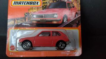 Honda Civic Cvcc 1976 1:64 3inch Matchbox Pol  beschikbaar voor biedingen