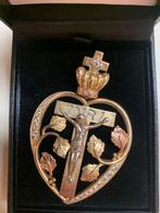 14K Gouden Tricolor  Hanger, Met hanger, Verzenden, Zo goed als nieuw, Goud
