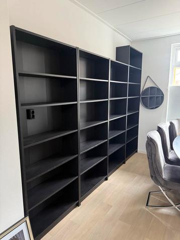 4x Billy Boekenkast IKEA + Opzetstuk