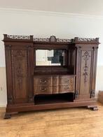 Antieke buffetkast – massief eiken met notenfineer, Ophalen