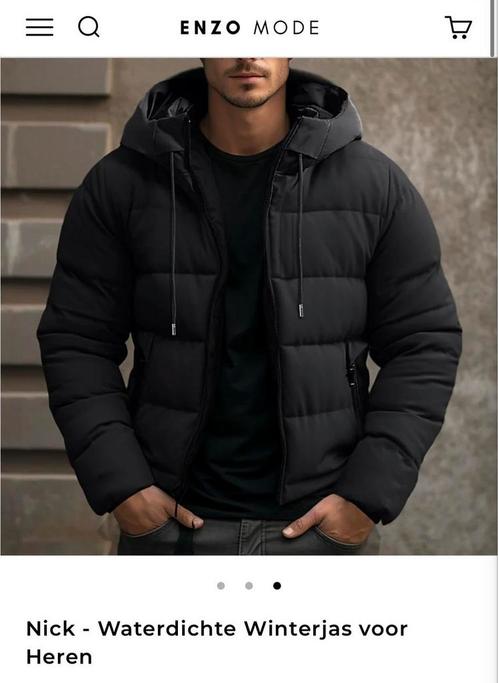 Nick- Nieuwe Zwarte Waterdichte Winterjas voor heren!, Kleding | Heren, Jassen | Winter, Nieuw, Maat 52/54 (L), Zwart, Ophalen of Verzenden