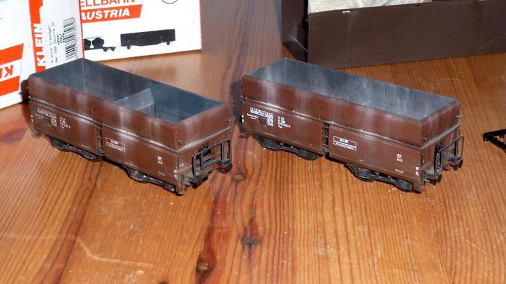 Klein Modellbahn 2 OBB ertswagens, Hobby en Vrije tijd, Modeltreinen | H0, Gebruikt, Wagon, Gelijkstroom, Overige merken, Analoog